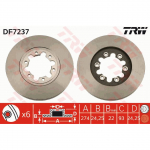 Stabdžių diskas TRW DF7237