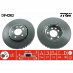Stabdžių diskas TRW DF4202