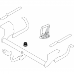 Priekabos kablys (farkopas) BRINK 414500 Subaru Justy, Suzuki Ignis
