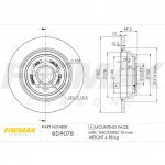 Stabdžių diskas FREMAX BD-9078