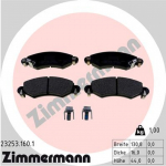 Diskinių stabdžių kaladėlių komplektas ZIMMERMANN 23253.160.1