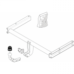 Priekabos kablys (farkopas) BRINK 492500 Audi A5, A4