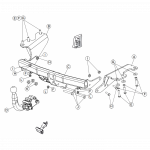 Priekabos kablys (farkopas) BRINK 565800 Toyota Verso
