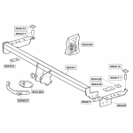 Priekabos kablys (farkopas) BRINK 353400 Subaru Impreza