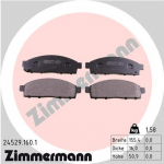 Diskinių stabdžių kaladėlių komplektas ZIMMERMANN 24529.160.1