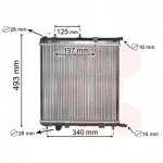 Variklio au&scaron;inimo radiatorius VAN WEZEL 09002188