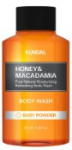 Honey & Macadamia Pure Body Wash, Baby Powder, 100 ml