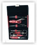 Niegeloh Solingen Manicure Set "Diabolo Red L", 7 pcs