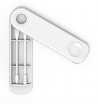 White reusable silicone cotton swabs