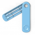 Blue reusable silicone cotton swabs