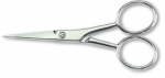 Moustache scissors carbon steel, nickel plated, straight blades 4''