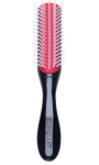 Denman black hairbrush with 5 row nylon pins