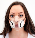 Bubl transparent reusable face mask