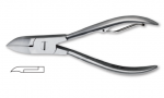 Nail nipper stainless steel, wire springs, HCL serie, size 12cm