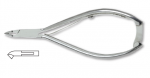 Cuticle nipper, stainless steel, size 12cm, blades 3mm