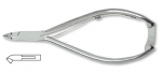 Cuticle nipper, stainless steel, size 12cm, blades 5mm