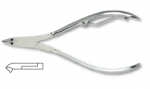 Cuticle nipper, carbon steel, nickel plated, size 10cm, blades 7mm