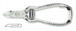 Pedicure nail nipper, carbon steel, nickel plated, size 13cm