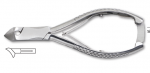 Pedicure nail nipper, stainless steel, half moon style head, size 13cm