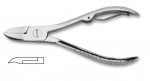 Nail nipper, carbon steel, nickel plated, size 10cm