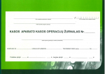 EKA kasos operacijų žurnalas, horizontalus, A4, 3-jų dalių vir&scaron;.