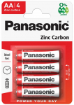 Baterijos PANASONIC Zinc-Carbon, AA (LR6), 4 vnt.