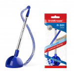 Tu&scaron;inukas R-301 DESK PEN, ErichKrause, su grandinėle, 1.0mm, mėlynos sp.