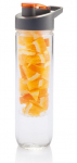 Gertuvė XD COLLECTION, 800ml, su infuzoriumi, skaidrus tritano plastikas, su oranžinės sp. dangteliu