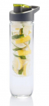 Gertuvė XD COLLECTION, 800ml, su infuzoriumi, skaidrus tritano plastikas, su žalios sp. dangteliu