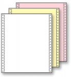 Perforuotas popierius, trisluoksnis, 15-210-15x12, A4, spalvotas, su kra&scaron;tine perforacija