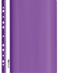 Plastikinis segtuvėlis skaidriu vir&scaron;eliu, EconoMix, A4+, su perforacija, violetinės sp.