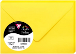Dekoratyvinis vokas POLLEN, Clairefontaine, 75x100mm, 120gsm, ry&scaron;kiai geltonos sp.