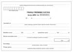 Pinigų priėmimo kvitai, A5x2x50, su Nr.