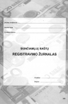 Siunčiamųjų ra&scaron;tų (dokumentų) registravimo žurnalas, A4, 40 lapų