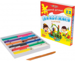 Plastilinas GAMMA, 12 sp. po 20g, su peiliuku