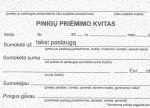Pinigų priėmimo kvitai TAKSI,  A7x2x50, be Nr.