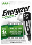Įkraunamos baterijos ENERGIZER Power Plus, AAA (HR03), 700mAh, 4 vnt.