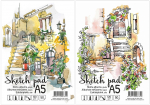 Albumas eskizams, A5, 50 lapų, 120gsm, lygūs vidiniai lapai, su spirale vir&scaron;uje