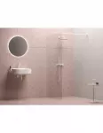 Du&scaron;o kabina Walk-In Wall, Balta matinė, RAVAK : Dydis - 100