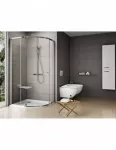 Du&scaron;o kabina Pivot PSKK3, Chromo, RAVAK : Dydis - 80