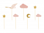 Cupcake toppers - Stork, 11-12 cm (1 pkt / 7 pc.)