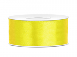 Satin Ribbon, yellow, 25mm/25m (1 pc. / 25 lm)