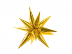 Foil balloon Star 3D, 70cm, gold