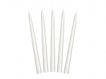 Taper candles, metallic, pearl, 24cm (1 pkt / 10 pc.)