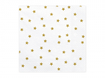Napkins Stars, gold, 33x33cm (1 pkt / 20 pc.)