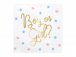 Napkins - Boy or Girl, 33x33 cm. (1 pkt / 20 pc.)