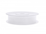 Chiffon Ribbon, white, 12mm/25m (1 pc. / 25 lm)