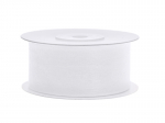 Chiffon Ribbon, white, 38mm/25m
