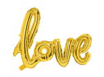 Folinis balionas Love - auksinis