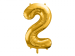 Foil Balloon Number 2 , 86cm, gold